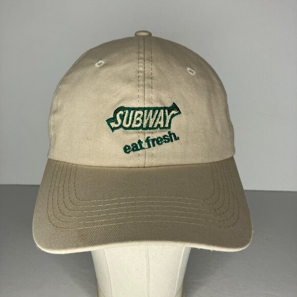 Subway Eat Fresh Employee Restaurant Adjustable Hat Cap - Picture 1 of 8